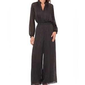 Halogen V-neck Jumpsuit Size L